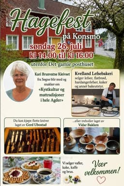 Hagefest på Konsmo